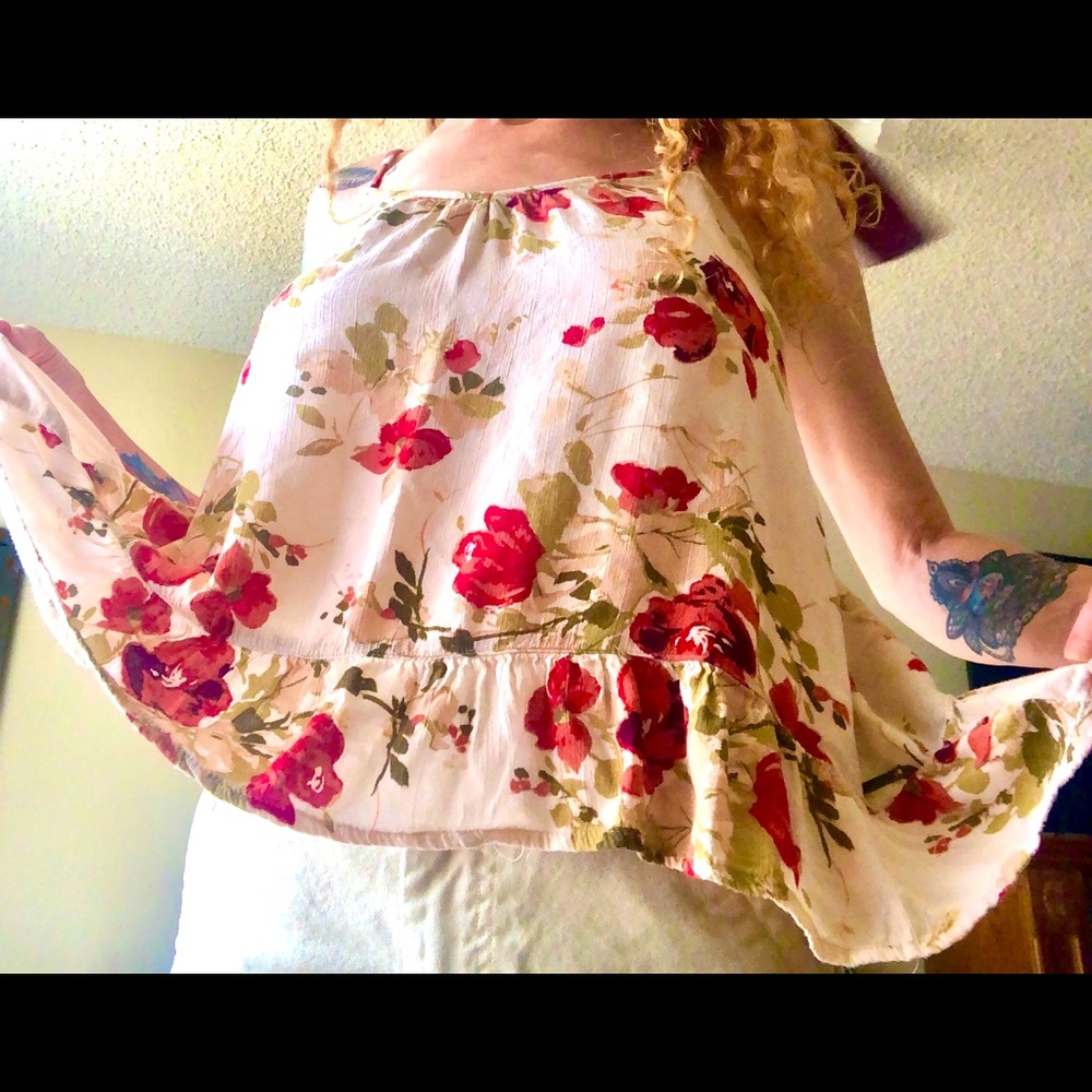 Flirty Volcom swing tank crop